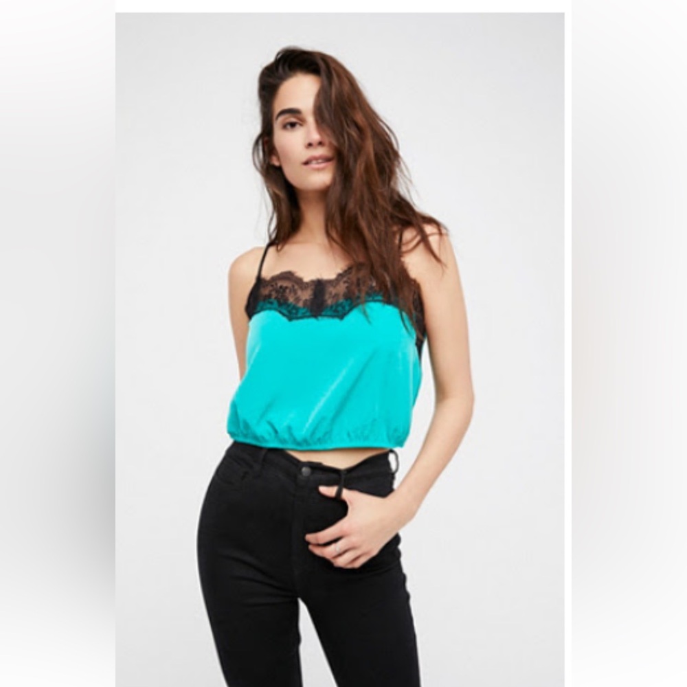 Free People Little Number Brami in Teal Size XS